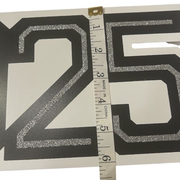 Studio Decor 2025 Glitter Graduation Photo Frame Black Silver 4x4 - Picture 5 of 7